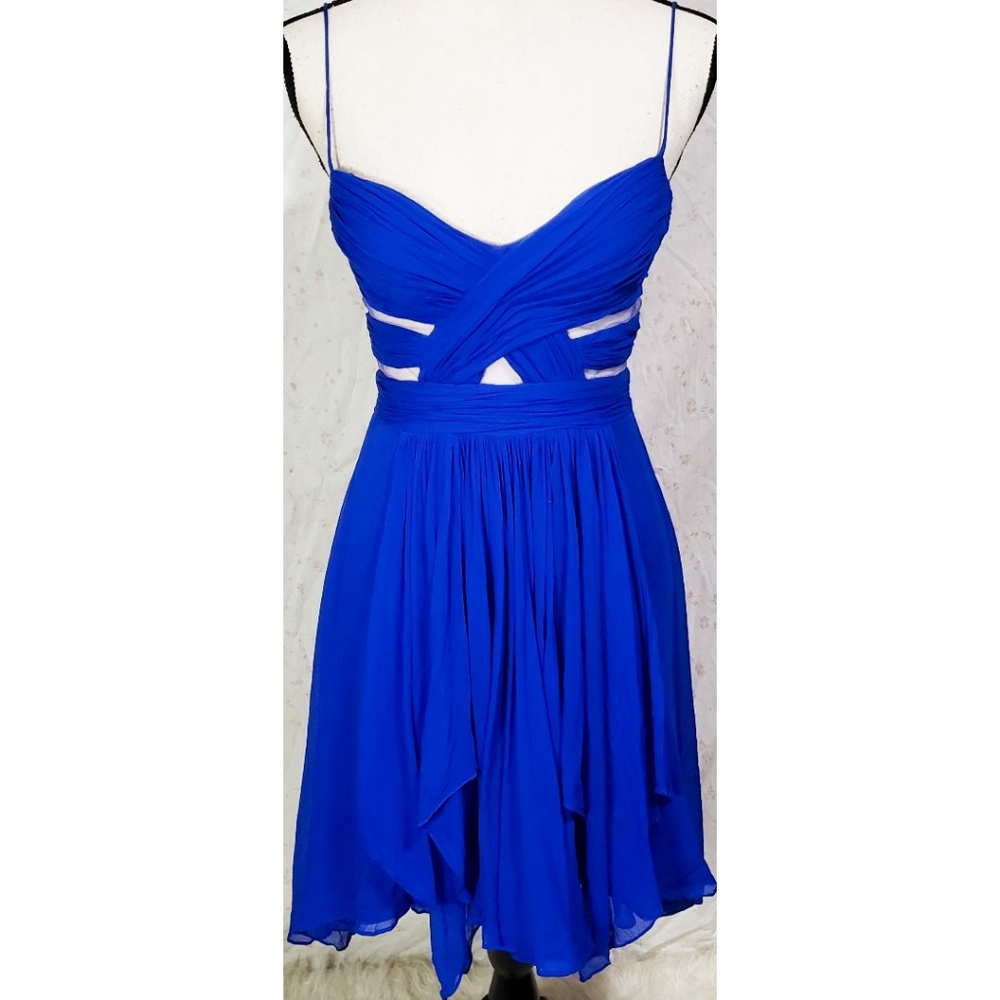 Cache Elegant Blue Spaghetti Strap Dress